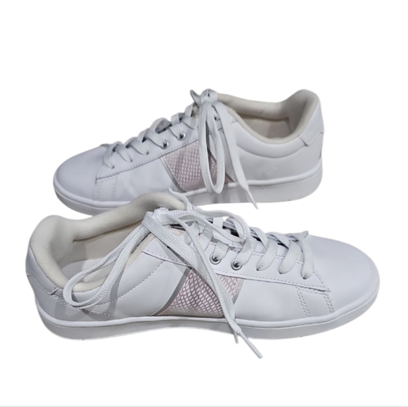 K-Swiss Tennis Shoes/Sneakers Women's Size 9 Leather White/Pink Accent EUC - Picture 12 of 13